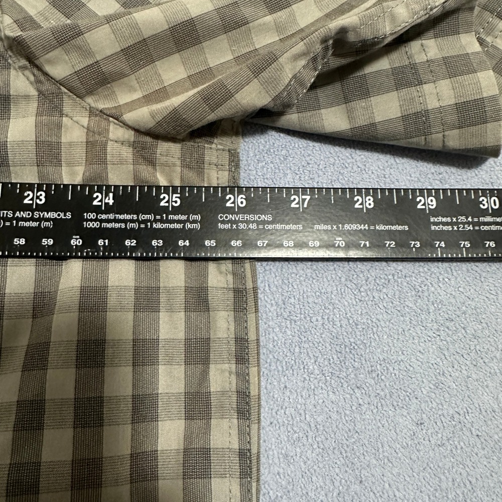 Carhartt Force Relaxed Fit Plaid Work Shirt Short Sleeve Gray Mens Size XL - Picture 6 of 11